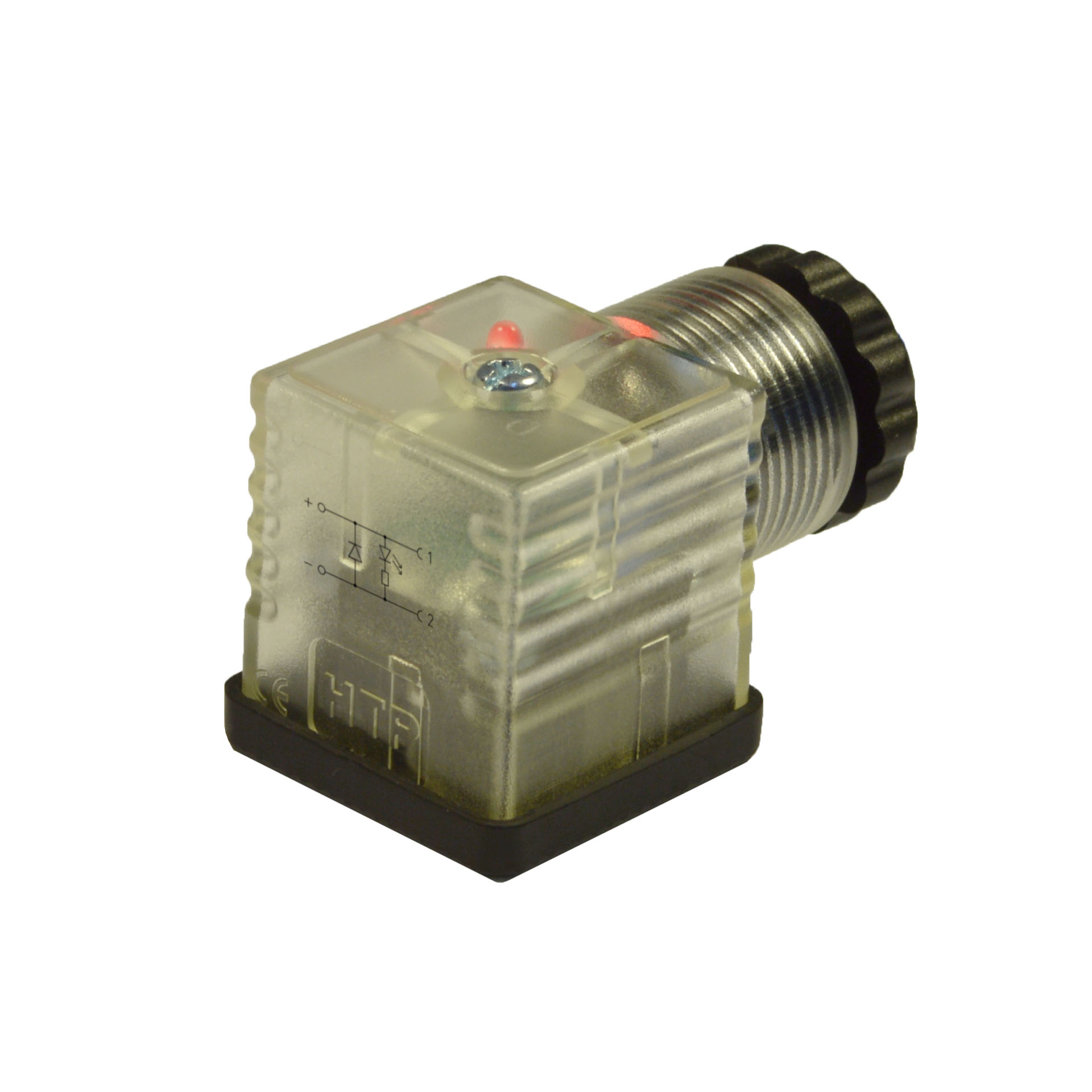 EN175301-803(typeA)field attachable,2p+PE(h.12),Red LED+diode 2A,24VDC,PG9/11unif.